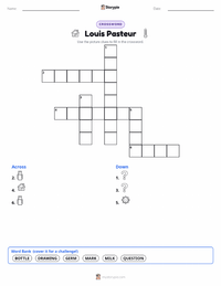 Louis Pasteur printable worksheet preview