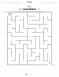 Louis Pasteur printable worksheet preview