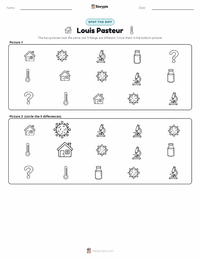 Louis Pasteur printable worksheet preview