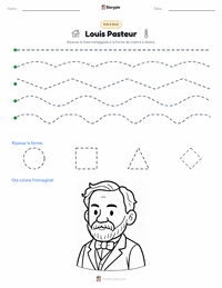 Anteprima della scheda stampabile di Louis Pasteur