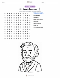 Anteprima della scheda stampabile di Louis Pasteur