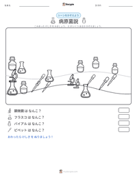 病原菌説 の印刷可能ワークシートプレビュー