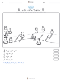 بیماری کا جرثومی نظریہ پرنٹ کرنے کے قابل ورکشیٹ کا پیش نظارہ