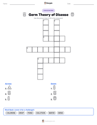 Germ Theory of Disease printable worksheet preview