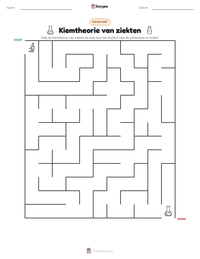 Kiemtheorie van ziekten afdrukbare werkblad voorbeeld