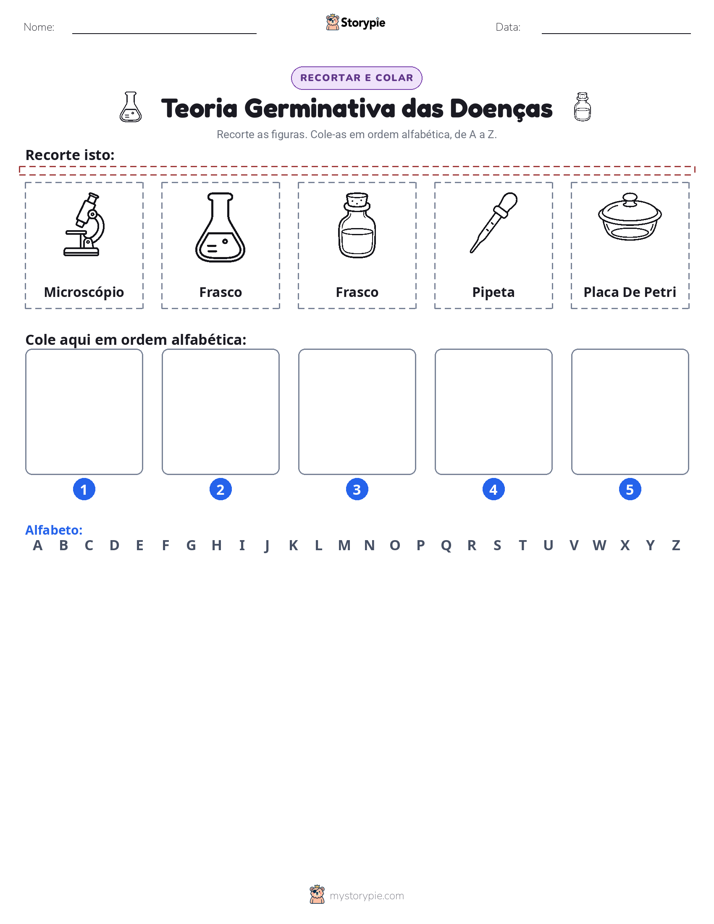 Recortar & Colar Alfabeto