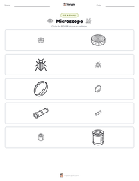 Microscope printable worksheet preview