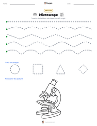 Microscope printable worksheet preview