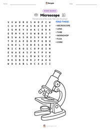 Microscope printable worksheet preview