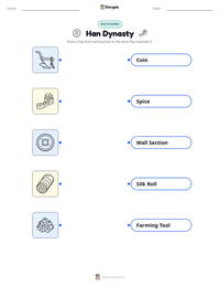 Han Dynasty printable worksheet for kids