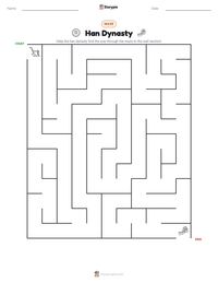 Han Dynasty printable worksheet preview
