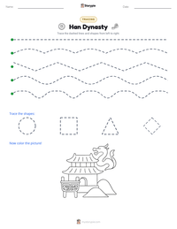 Han Dynasty printable worksheet preview