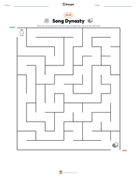 Song Dynasty printable worksheet preview