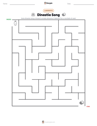 Anteprima della scheda stampabile di Dinastia Song