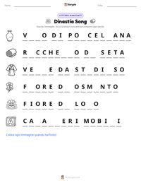 Anteprima della scheda stampabile di Dinastia Song