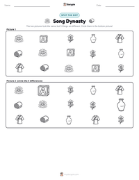 Song Dynasty printable worksheet preview