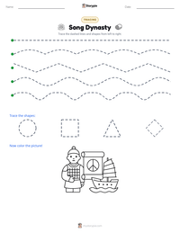 Song Dynasty printable worksheet preview
