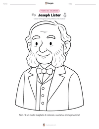 Anteprima della scheda stampabile di Joseph Lister