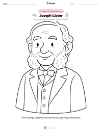 Podgląd drukowalnego arkusza ćwiczeń Joseph Lister