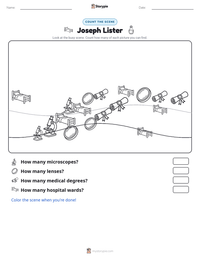 Joseph Lister printable worksheet preview