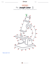 Joseph Lister printable worksheet preview