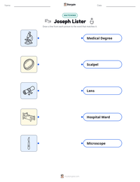 Joseph Lister printable worksheet preview