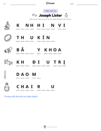 Xem trước tài liệu in sẵn Joseph Lister