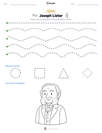 Anteprima della scheda stampabile di Joseph Lister
