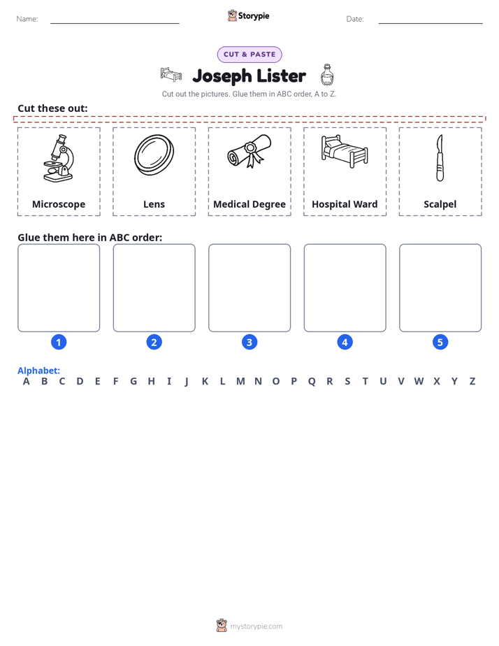 Cut & Paste Alphabet