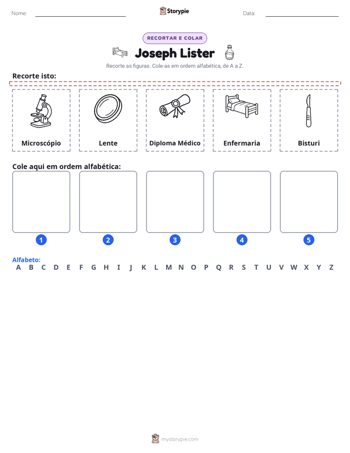 Recortar & Colar Alfabeto