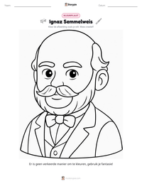 Ignaz Semmelweis afdrukbare werkblad voorbeeld