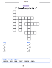 Ignaz Semmelweis printable worksheet preview