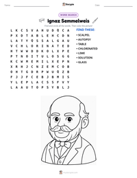 Ignaz Semmelweis printable worksheet preview