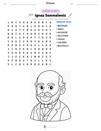 Aperçu de la feuille de travail imprimable Ignaz Semmelweis