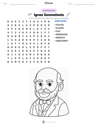Ignaz Semmelweis afdrukbare werkblad voorbeeld