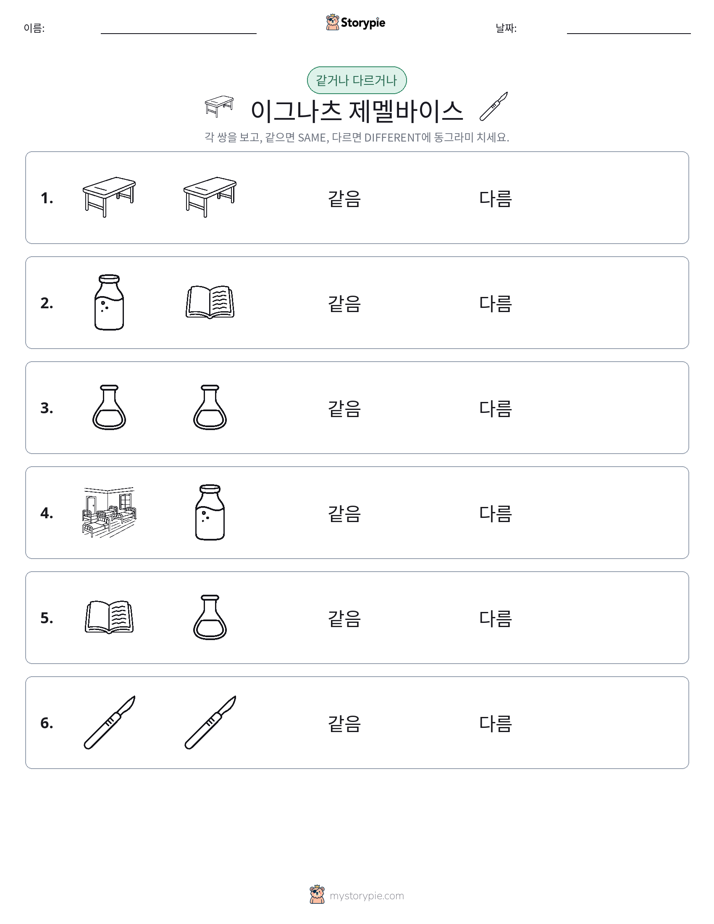 같은 것 또는 다른 것