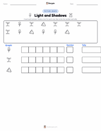 Light and Shadows printable worksheet preview