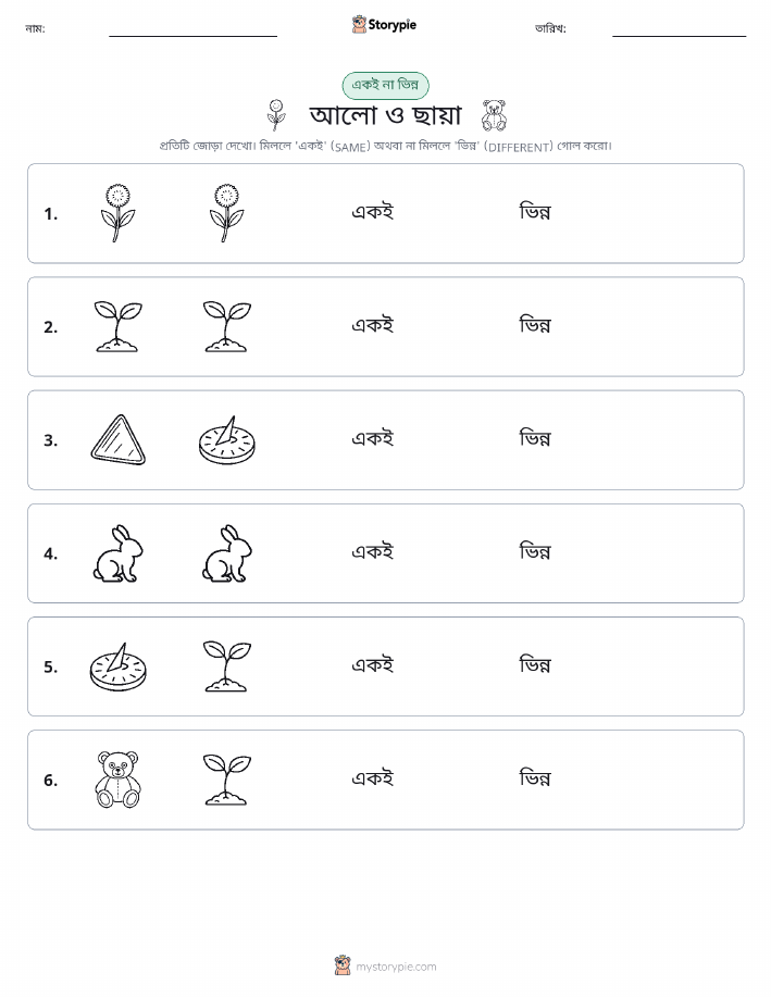 একই বা ভিন্ন