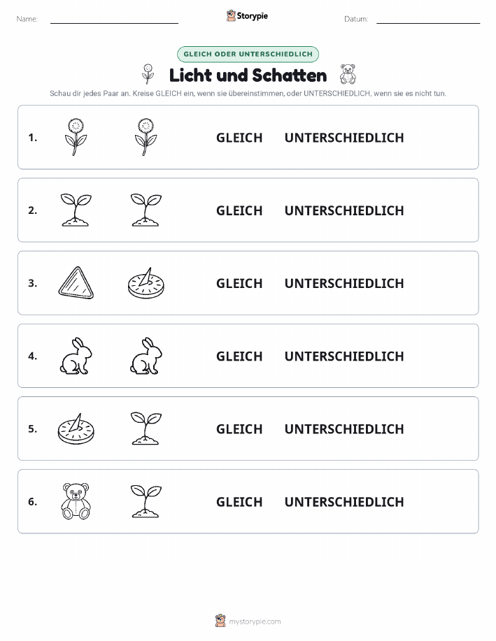 Gleich oder Anders