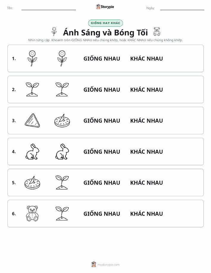 Giống Hay Khác