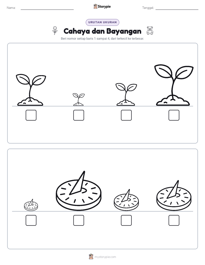 Urutan Ukuran