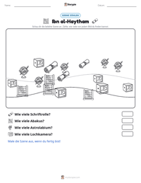 Ibn al-Haytham druckbare Arbeitsblatt Vorschau