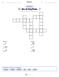 Ibn al-Haytham printable worksheet preview
