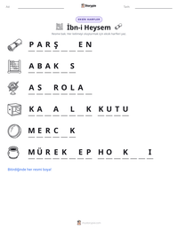 İbn-i Heysem yazdırılabilir çalışma sayfası önizlemesi
