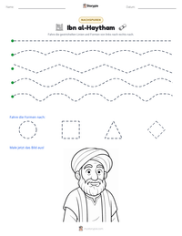 Ibn al-Haytham druckbare Arbeitsblatt Vorschau