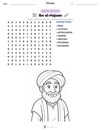 Podgląd drukowalnego arkusza ćwiczeń Ibn al-Hajsam