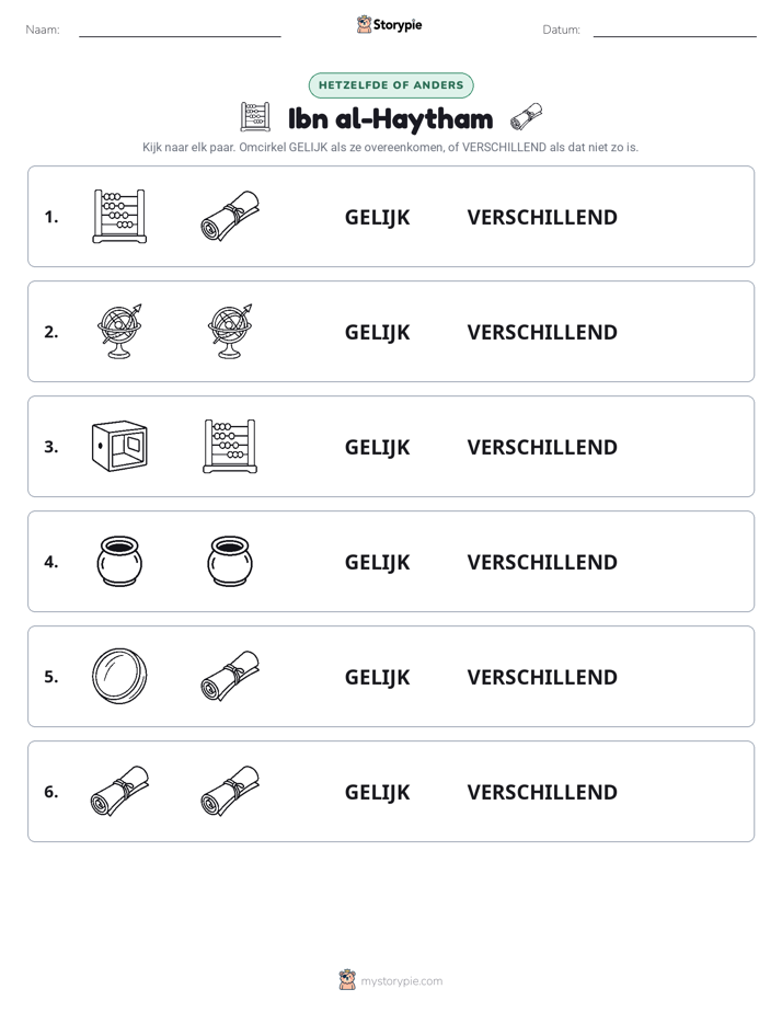 Zelfde of Verschillend