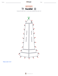 Sundial printable worksheet preview