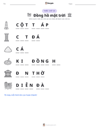 Xem trước tài liệu in sẵn Đồng hồ mặt trời