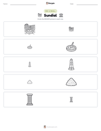 Sundial printable worksheet preview